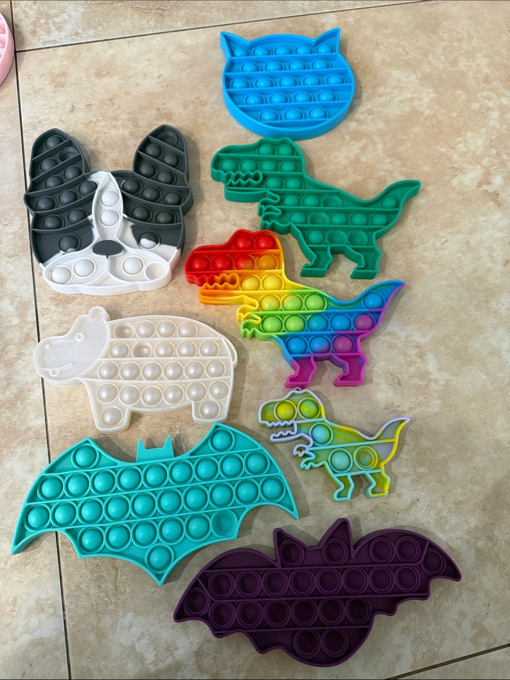 Colorful Animal Pop-It Sensory Fidget Toys - Assorted Colors